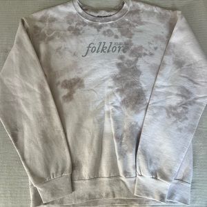 Taylor Swift Folklore Tie Dye Crewneck Sweatshirt